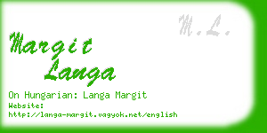 margit langa business card